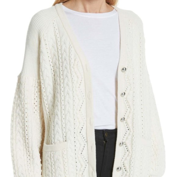 wool and cashmere cardigan